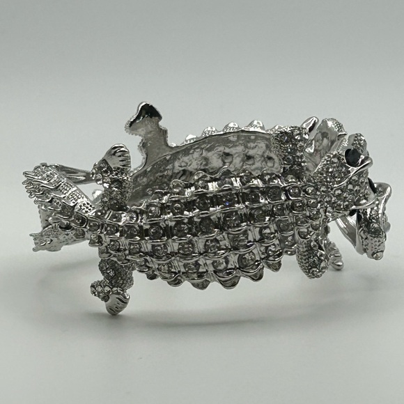 Kenneth Jay Lane Runway Double-Headed Alligator Bracelet - Picture 2 of 7
